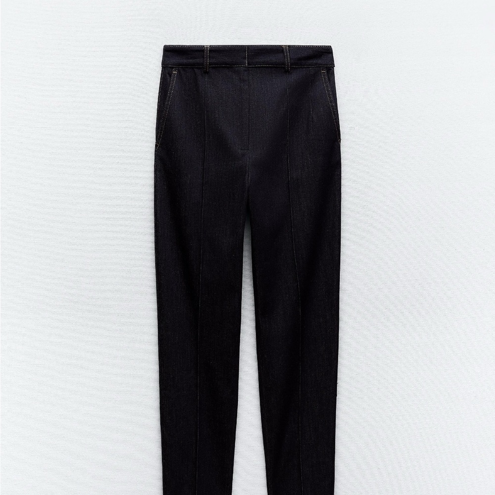 Zara Dark Indigo Denim Pants